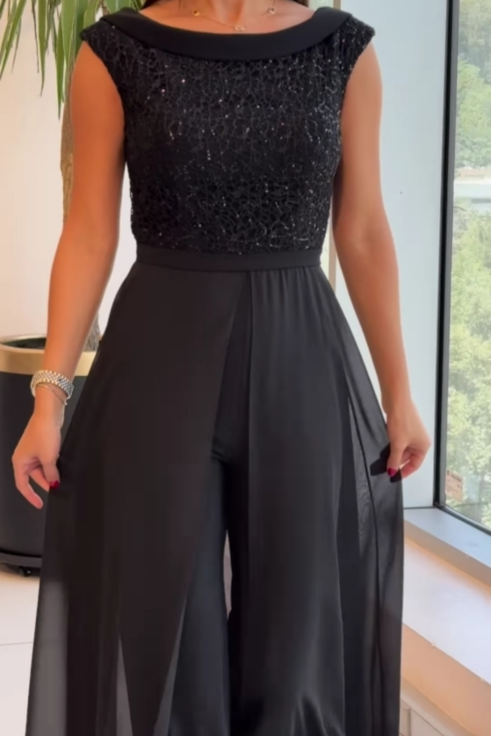 Charlotte™ Textured Tulle Jumpsuit
