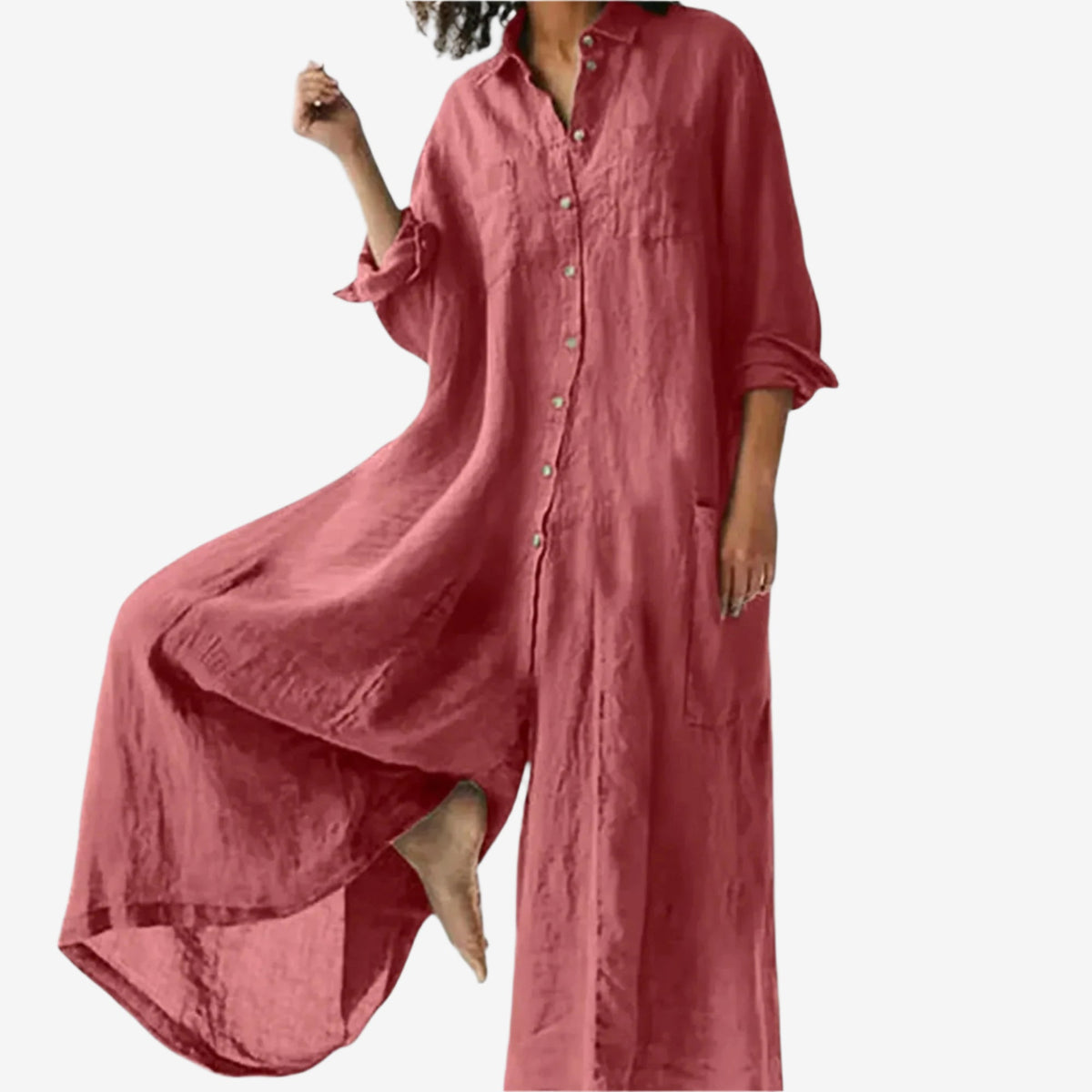 Linnea™ Earth-Toned Jumpsuit