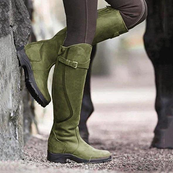 Sylvie | Waterproof Leather Riding Boots