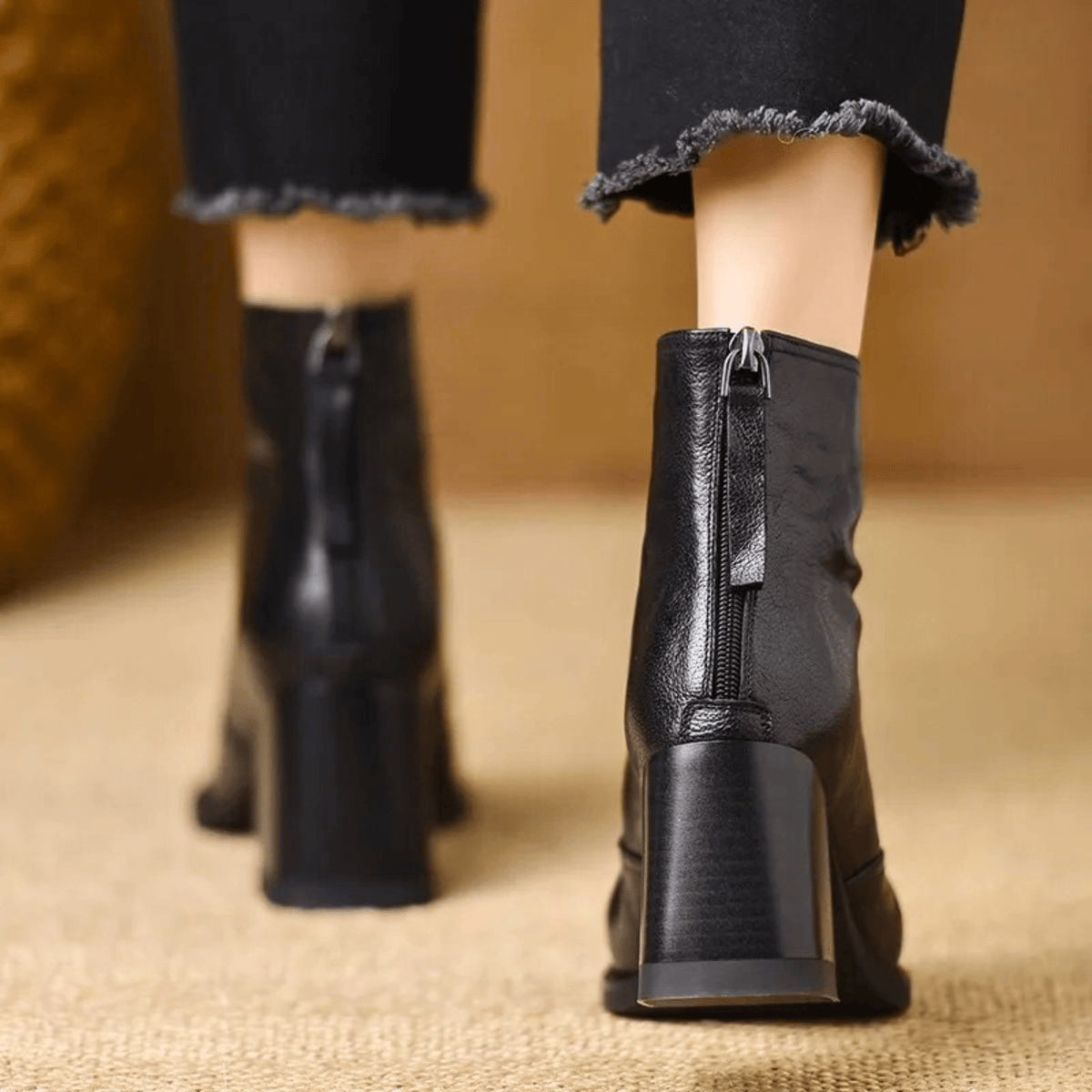 Claude | Luxe Ankle Boots with Mid Heel