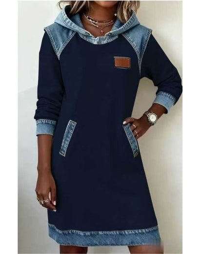 Yara – Denim Dress with Hood