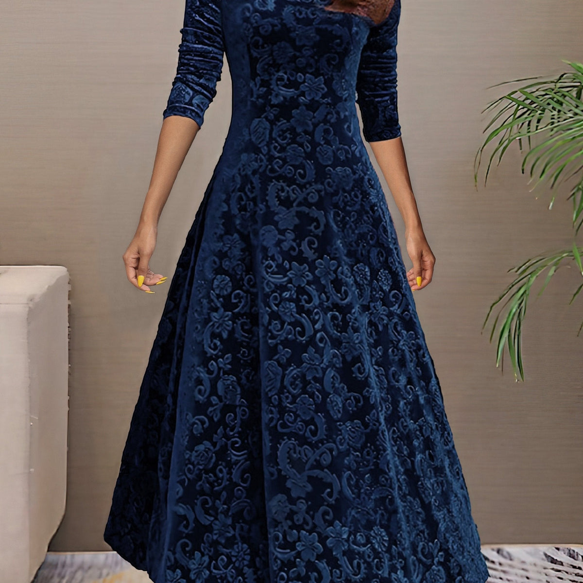 Denise | Holiday Velvet Elegance Dress
