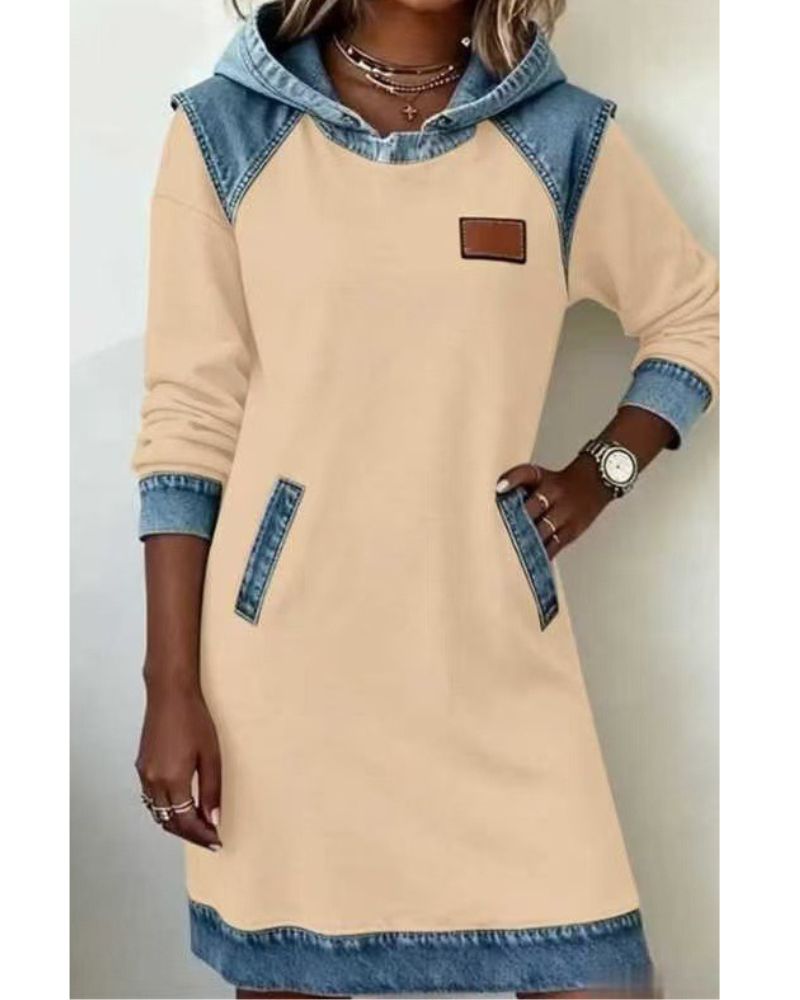 Yara – Denim Dress with Hood