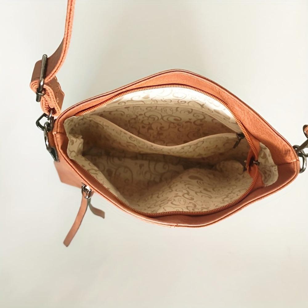 Lina | Vintage shoulder bag with chess pattern