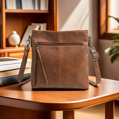 Lina | Vintage shoulder bag with chess pattern