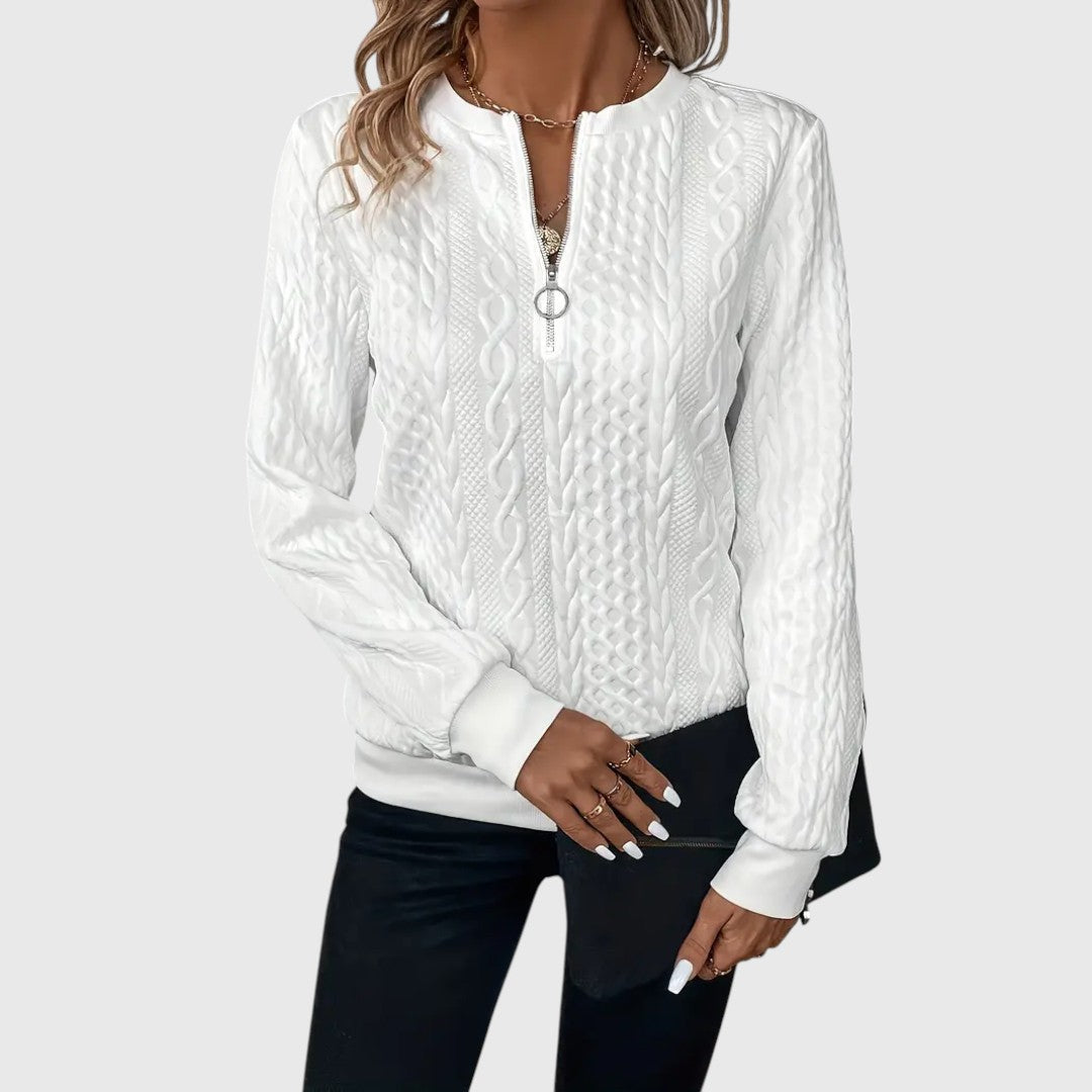 Pauline - Elegant Jumper with Zip