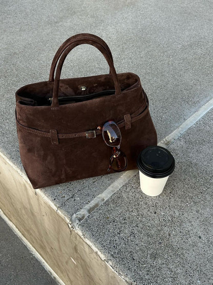 Rebecca | Luxe Suede Shoulder Bag
