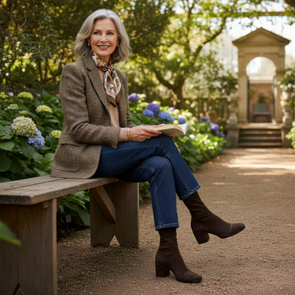 Yvonne – Elegant Comfort Heel Boots