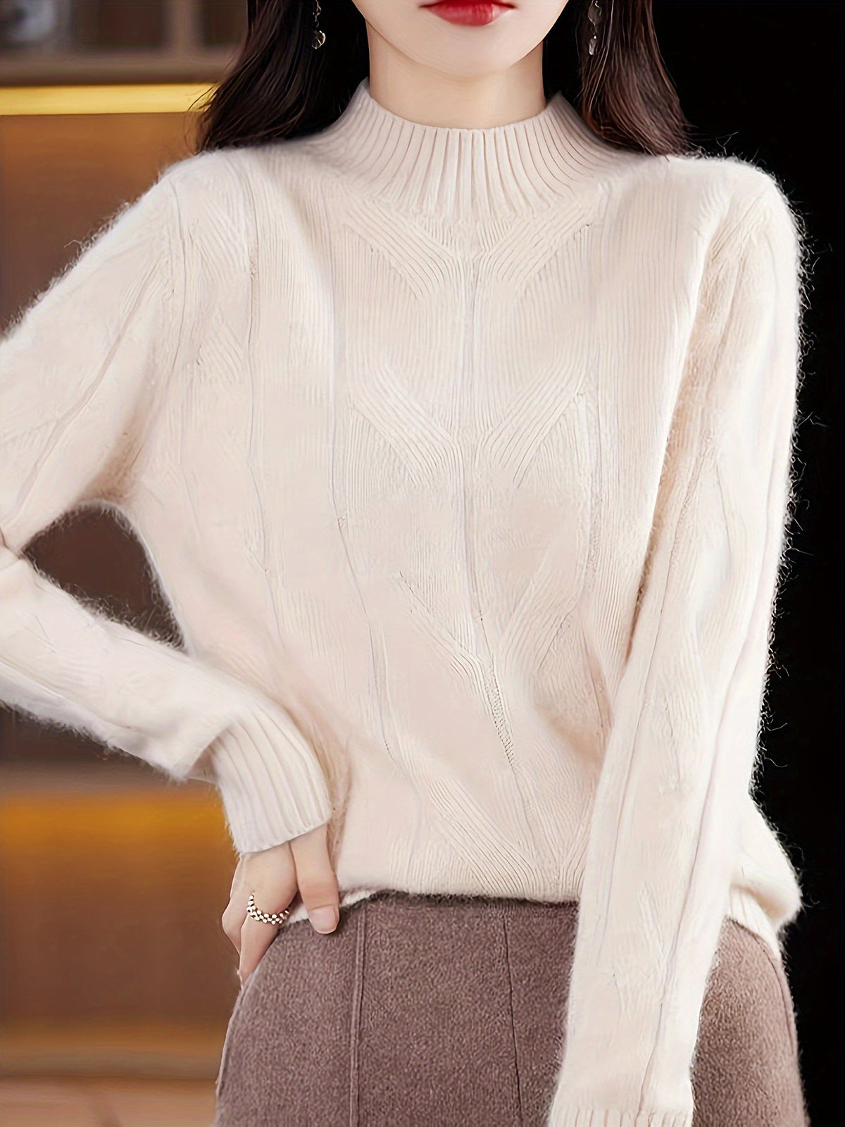 Karmen - Cozy Retro Knit Sweater