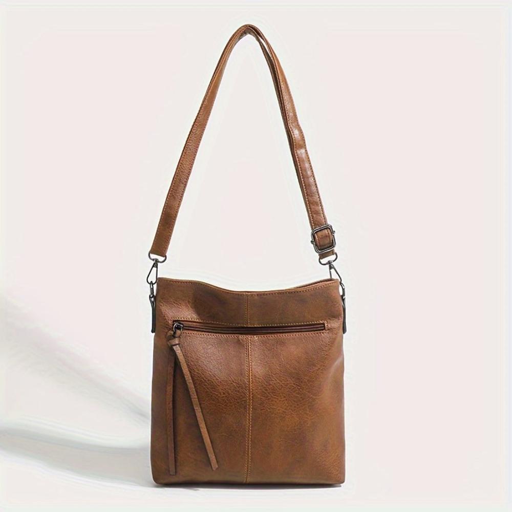 Lina | Vintage shoulder bag with chess pattern