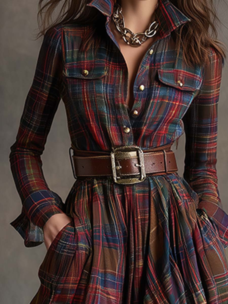 Marie | Belted Shirt Dress