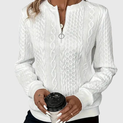 Pauline - Elegant Jumper with Zip