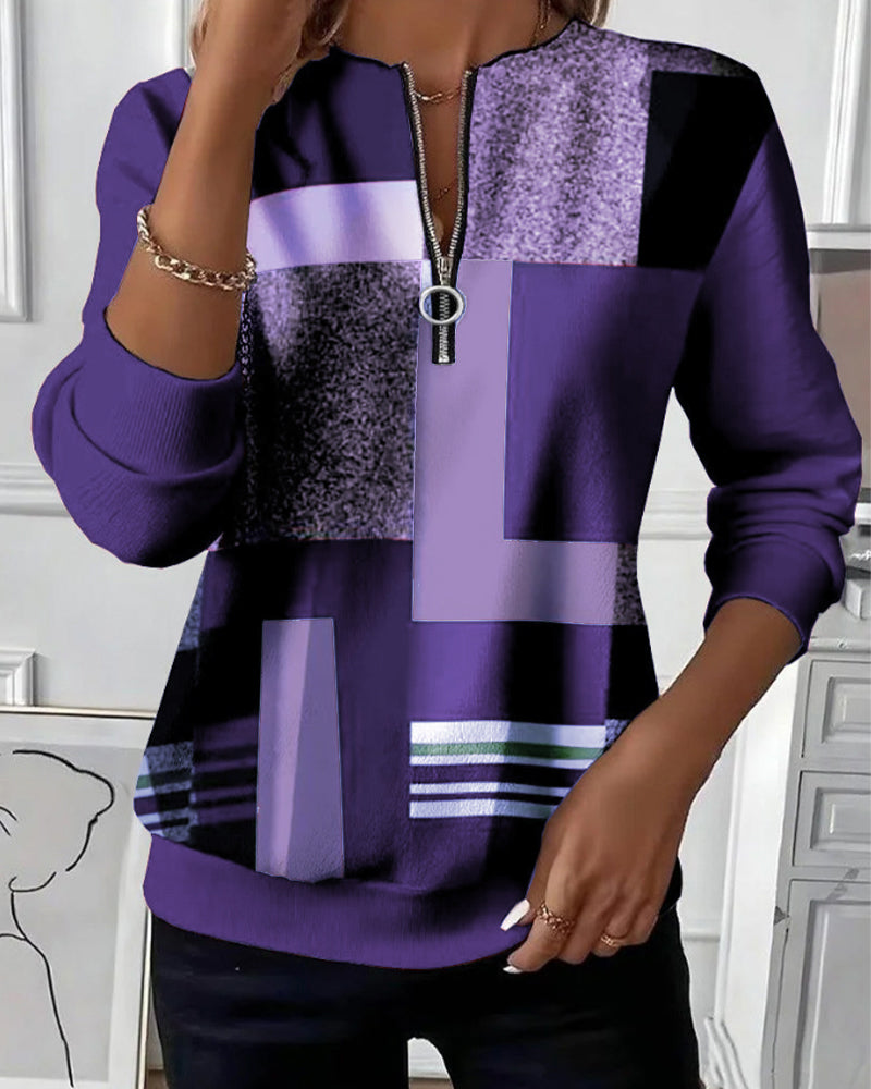 Anne | Casual Half-Zip Sweatshirt