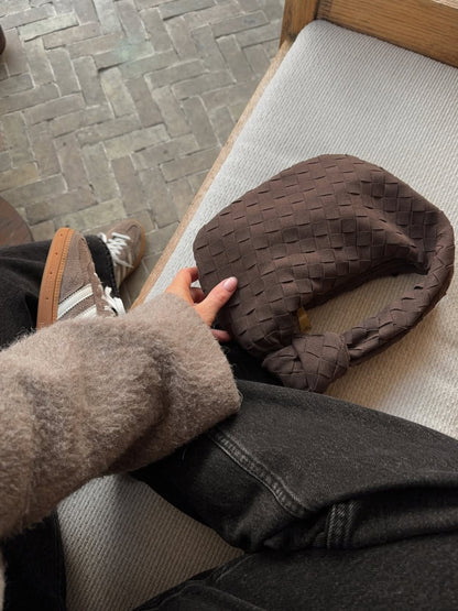 Renee | Soft Braided Mini Suede Bag