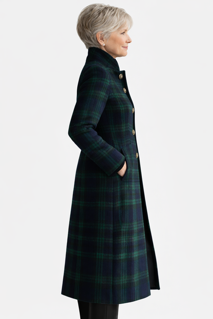 Linda™ Timeless Plaid Coat for Elegant Everyday Wear