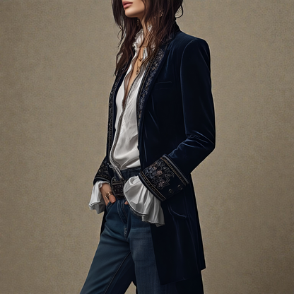 Nuria™ | Elegant Velvet Jacket
