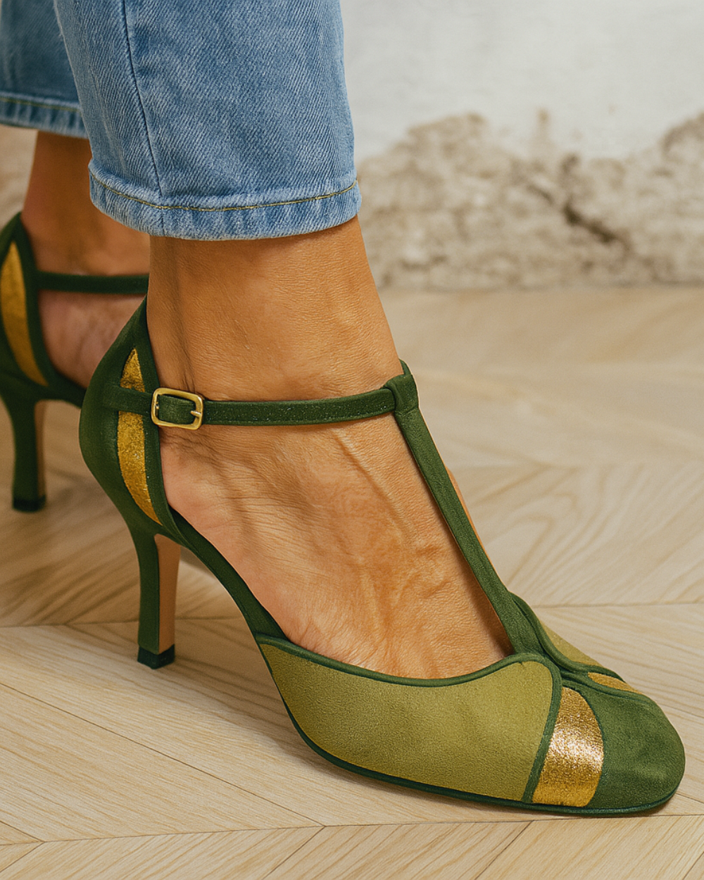 Zopria - Heeled Sandals with Ankle Strap