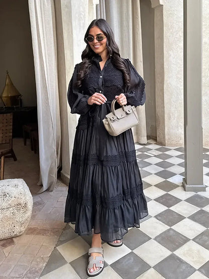 Lexi - Embroidery Maxi Dress