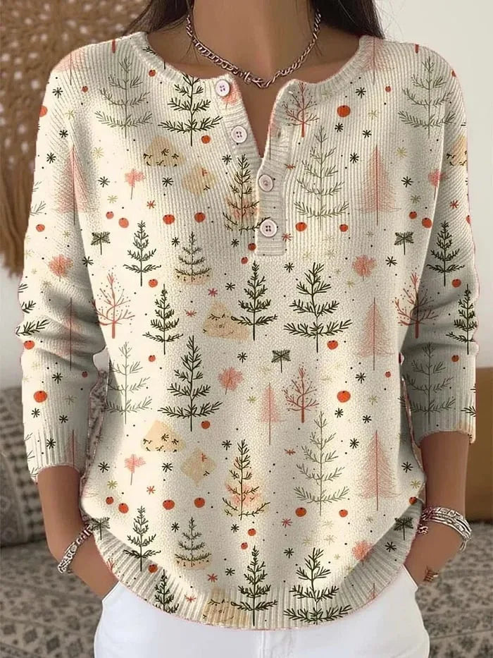 Molly | Christmas Jumper with Buttons