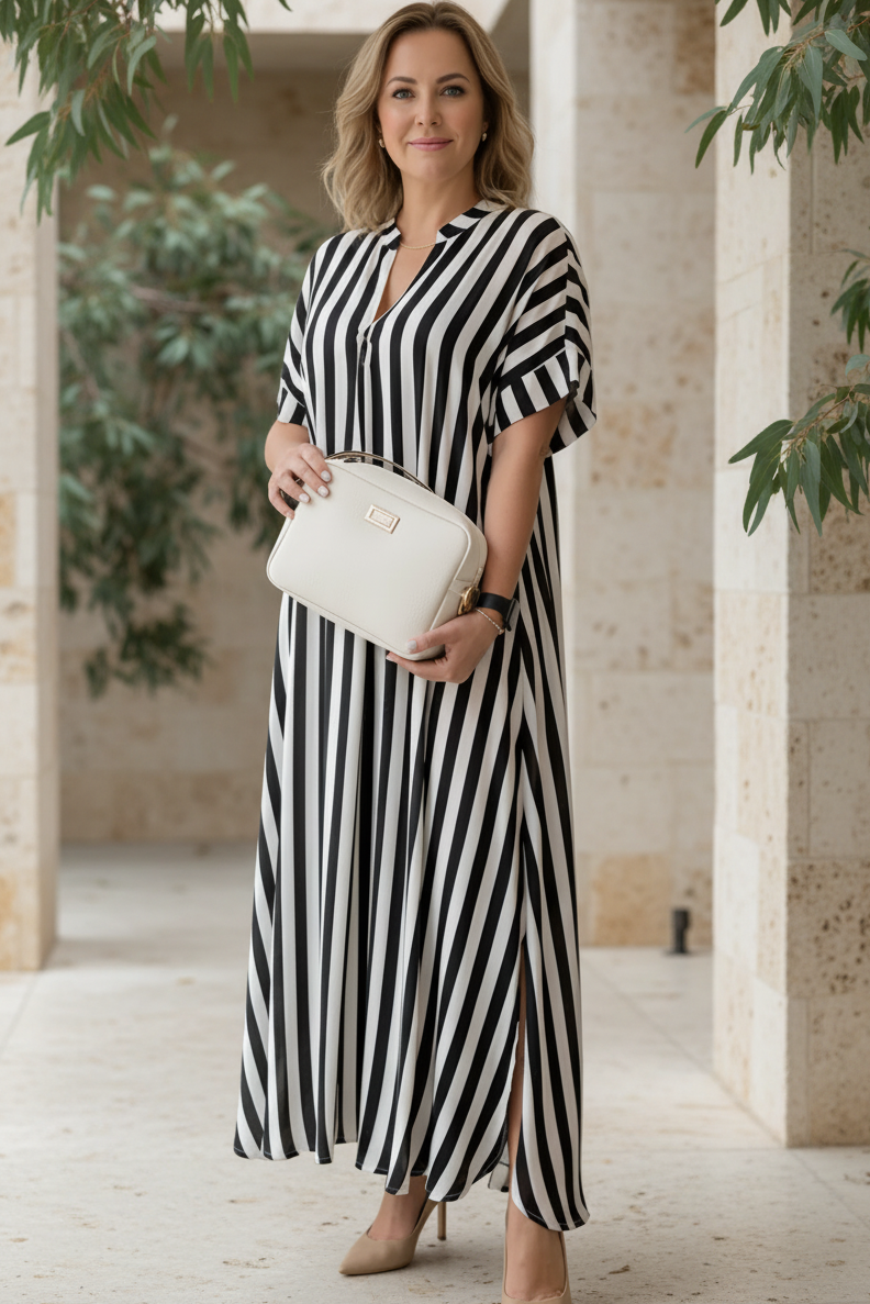AMÉLIE – STRIPED MAXI DRESS