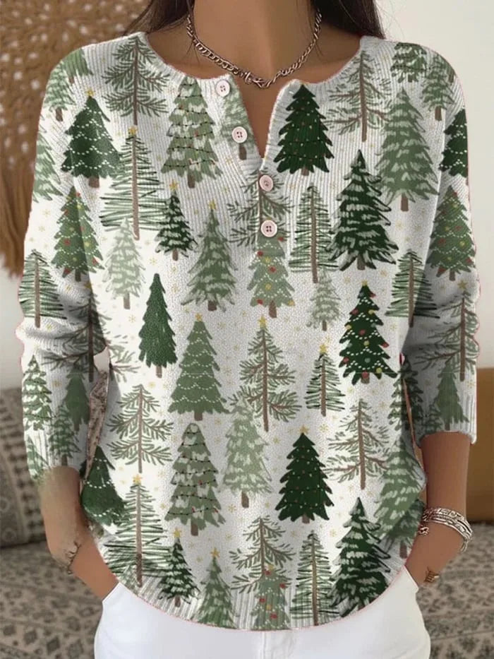 Molly | Christmas Jumper with Buttons