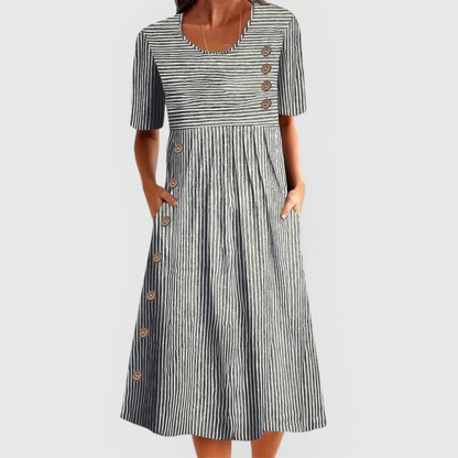 Mandy™ Striped Midi Dress