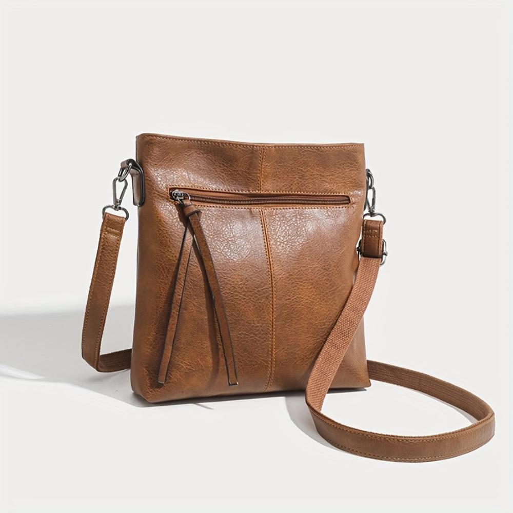 Lina | Vintage shoulder bag with chess pattern