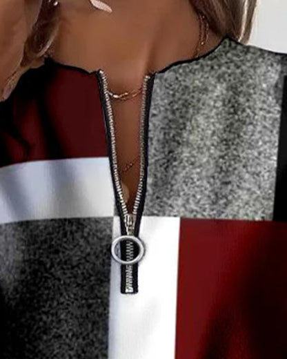 Anne | Casual Half-Zip Sweatshirt