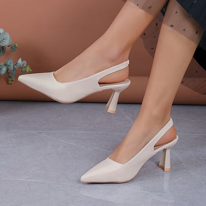 Nicola - Pointed Toe Slingback Stiletto Heels