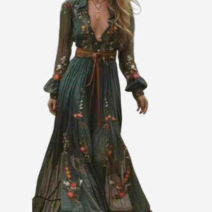 Rachel™ Embroidered Maxi Dress
