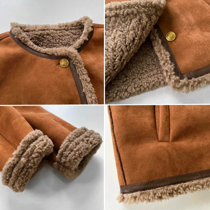 Rosalie | Buttoned Sheepskin Jacket