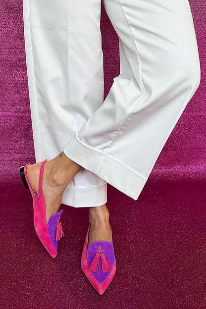 Quelia - Pointed Slingback with Tassels
