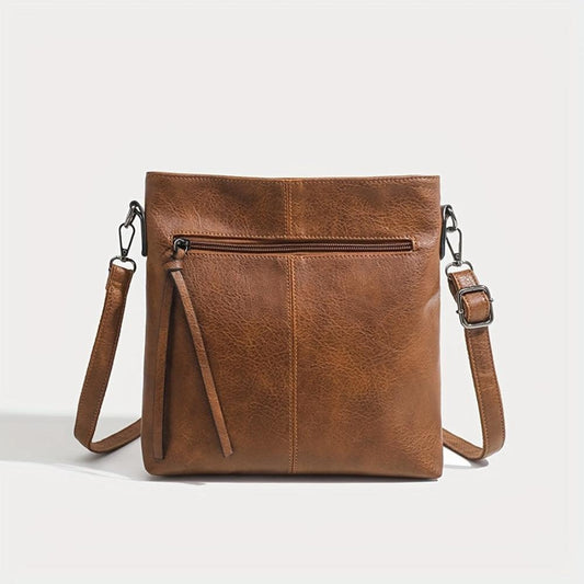 Lina | Vintage shoulder bag with chess pattern