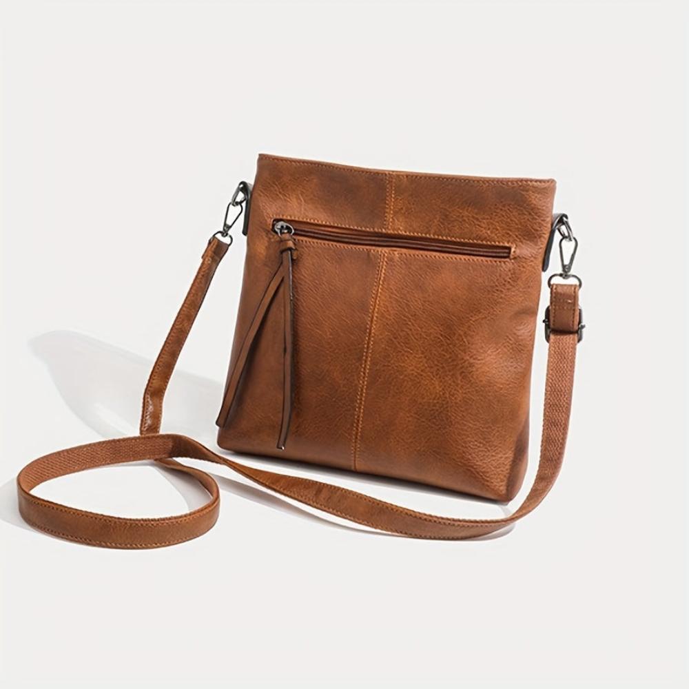 Lina | Vintage shoulder bag with chess pattern