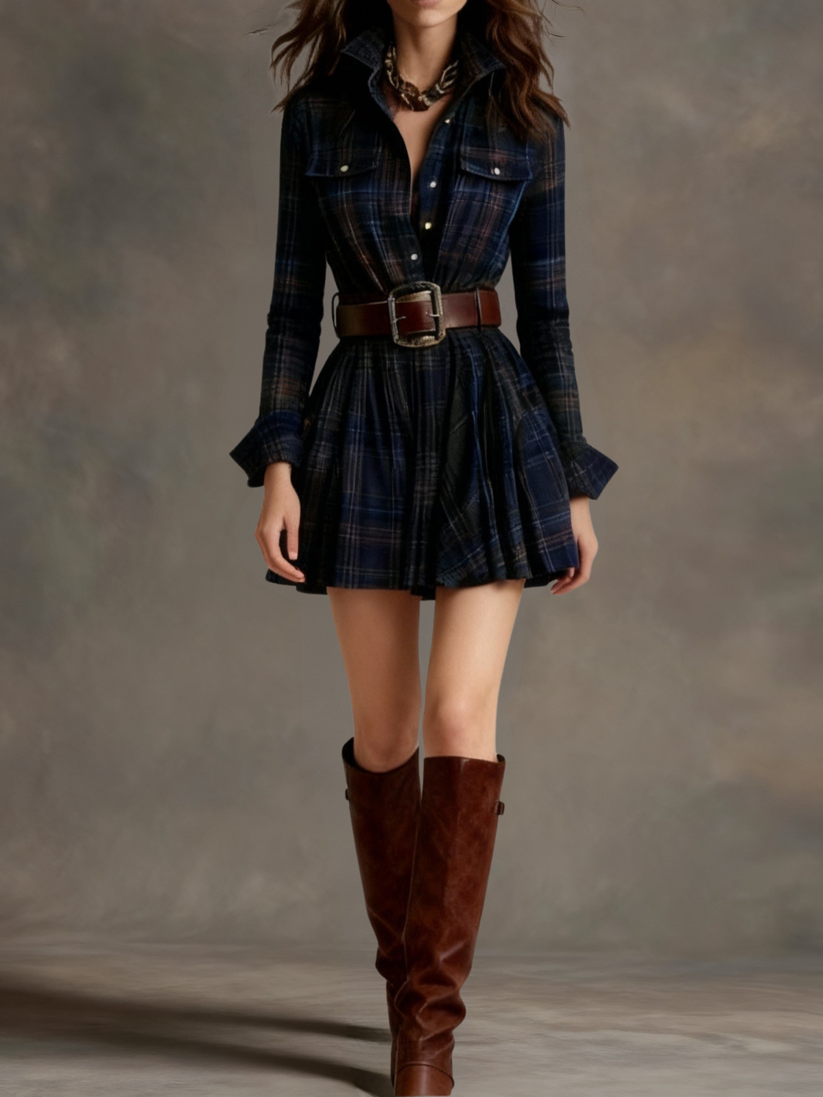 Claire™ Vintage Mini Dress + FREE BELT