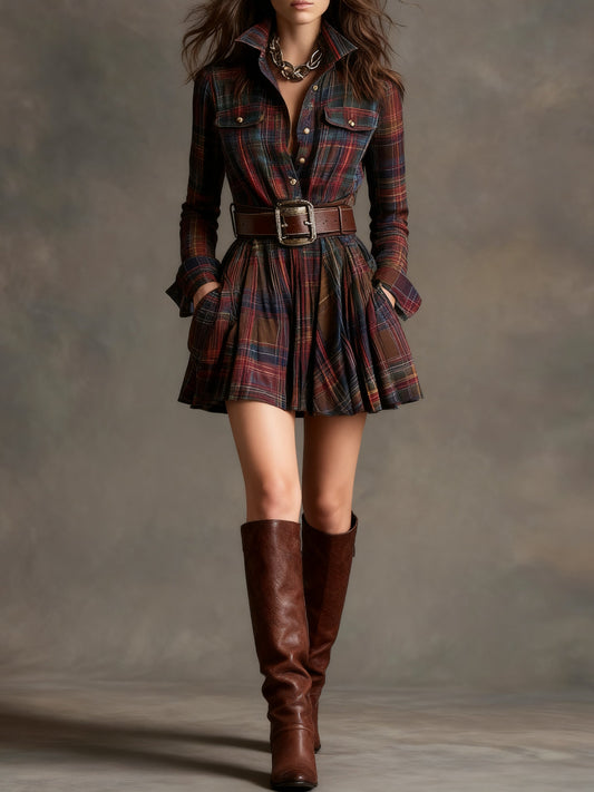 Claire™ Vintage Mini Dress + FREE BELT
