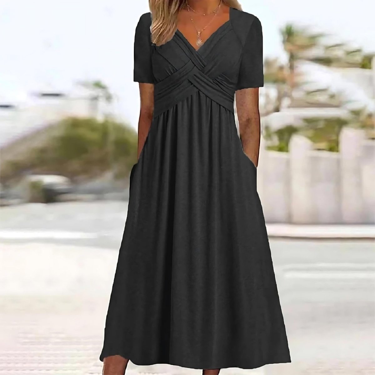 Lindsay™ – Tummy Covering Midi Dress