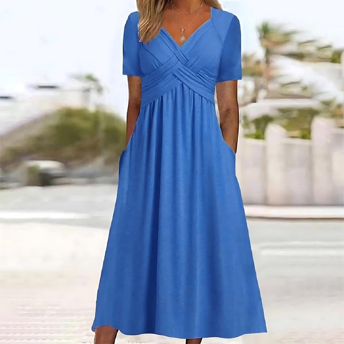 Lindsay™ – Tummy Covering Midi Dress