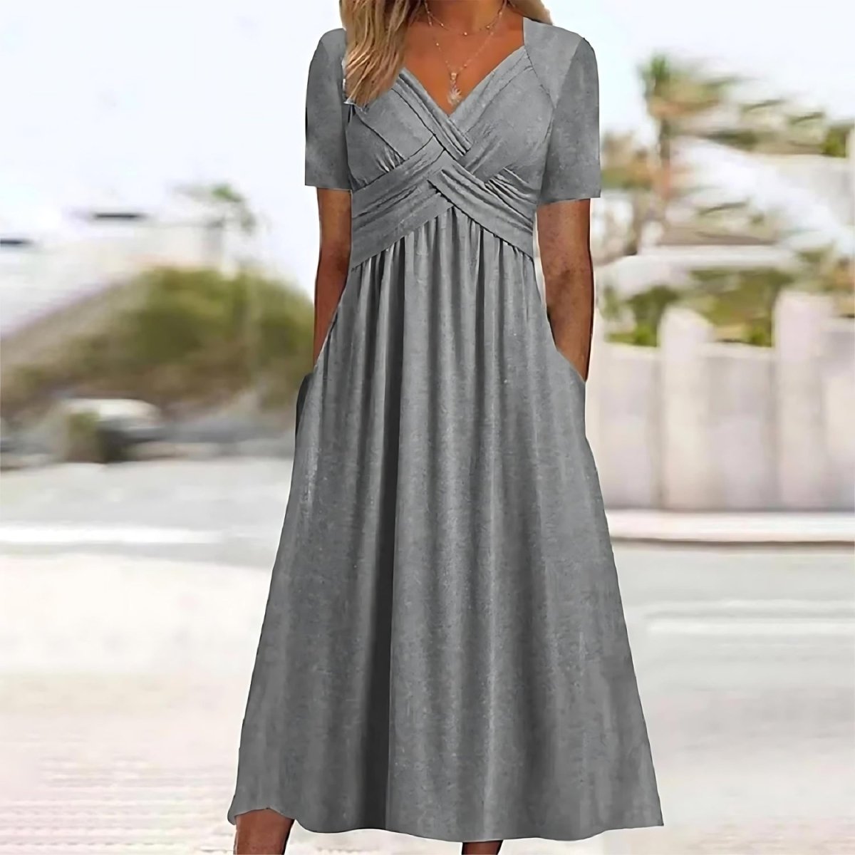 Lindsay™ – Tummy Covering Midi Dress