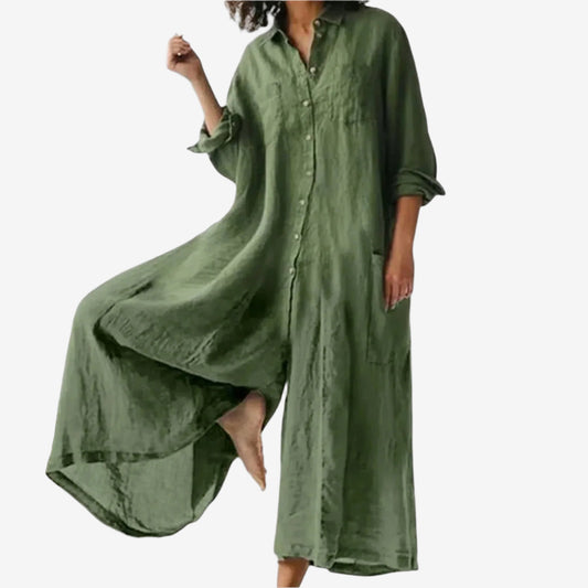 Linnea™ Earth-Toned Jumpsuit