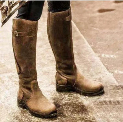 Sylvie | Waterproof Leather Riding Boots