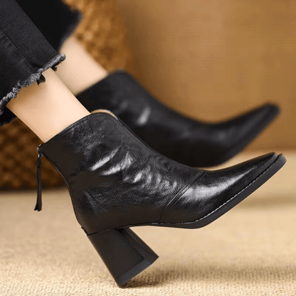 Claude | Luxe Ankle Boots with Mid Heel