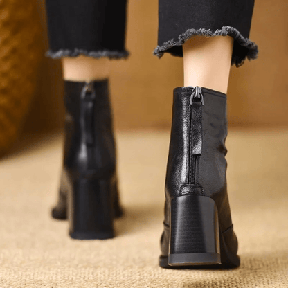 Claude | Luxe Ankle Boots with Mid Heel
