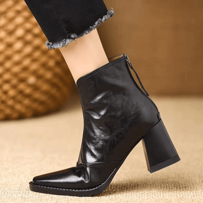 Claude | Luxe Ankle Boots with Mid Heel