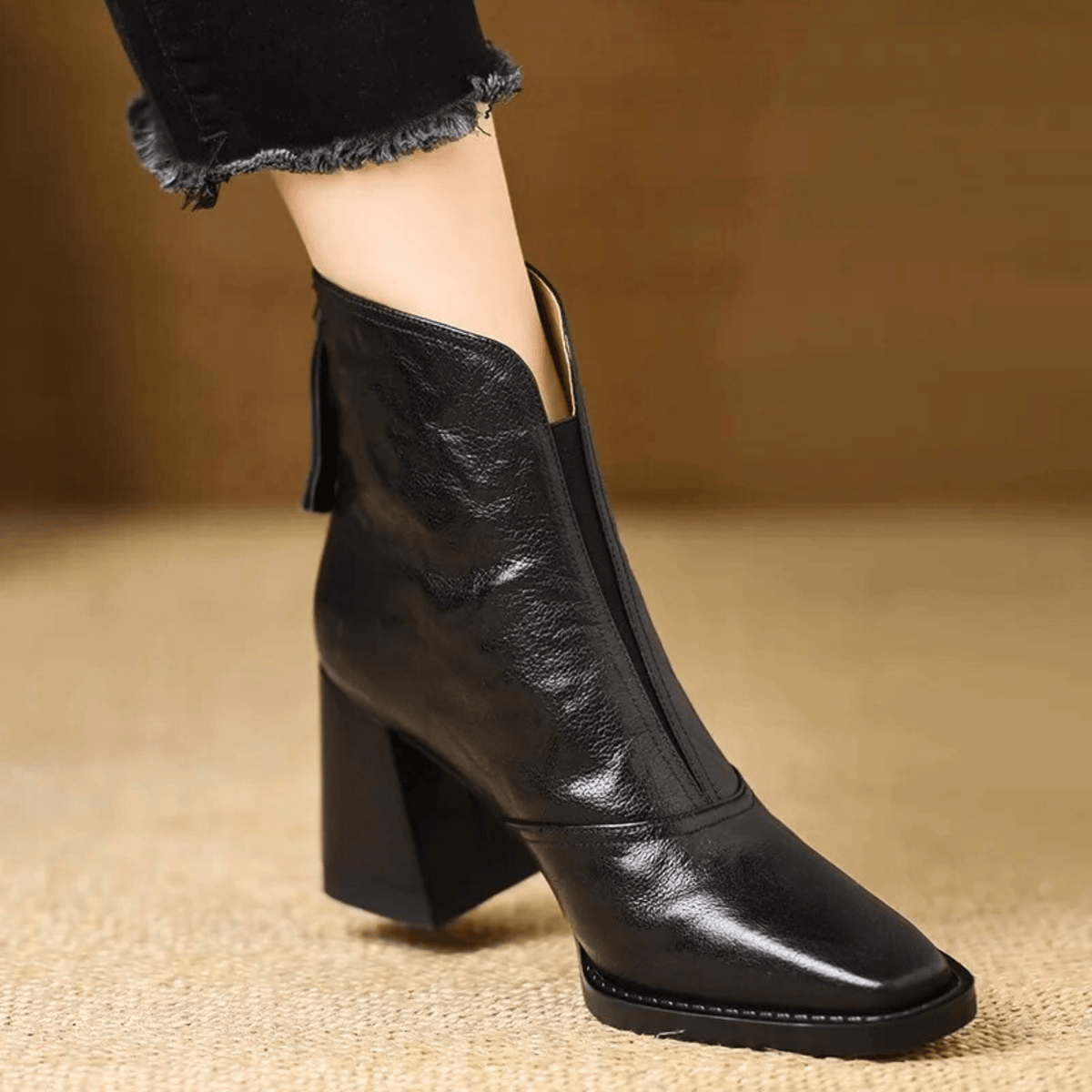 Claude | Luxe Ankle Boots with Mid Heel