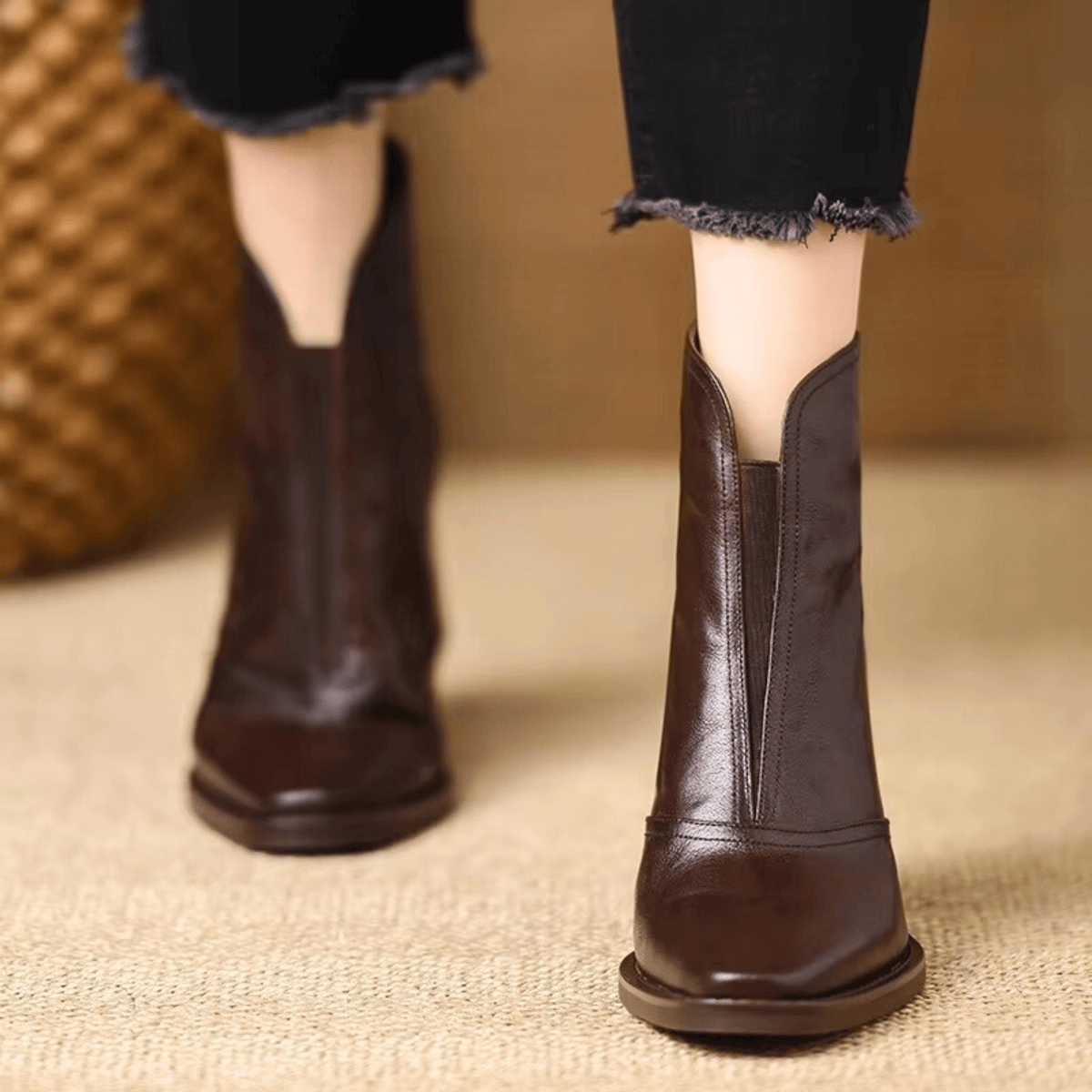 Claude | Luxe Ankle Boots with Mid Heel