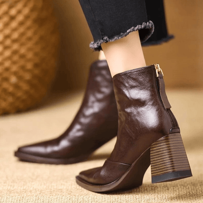 Claude | Luxe Ankle Boots with Mid Heel