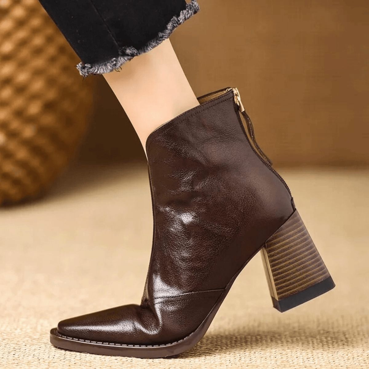 Claude | Luxe Ankle Boots with Mid Heel